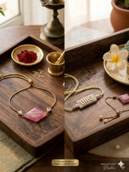Resin pair rakhi
