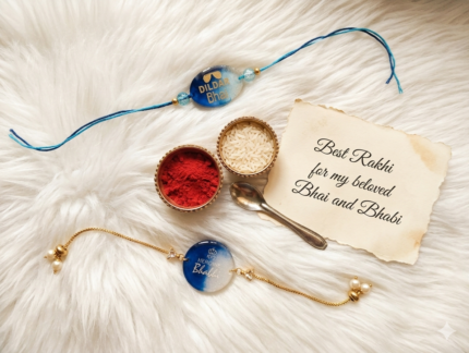 Resin Pair rakhi