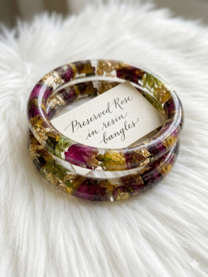 Resin bangles