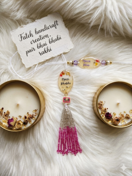 Resin Pair rakhi