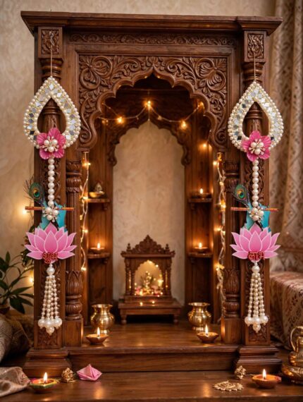 Home mandir decor hanging